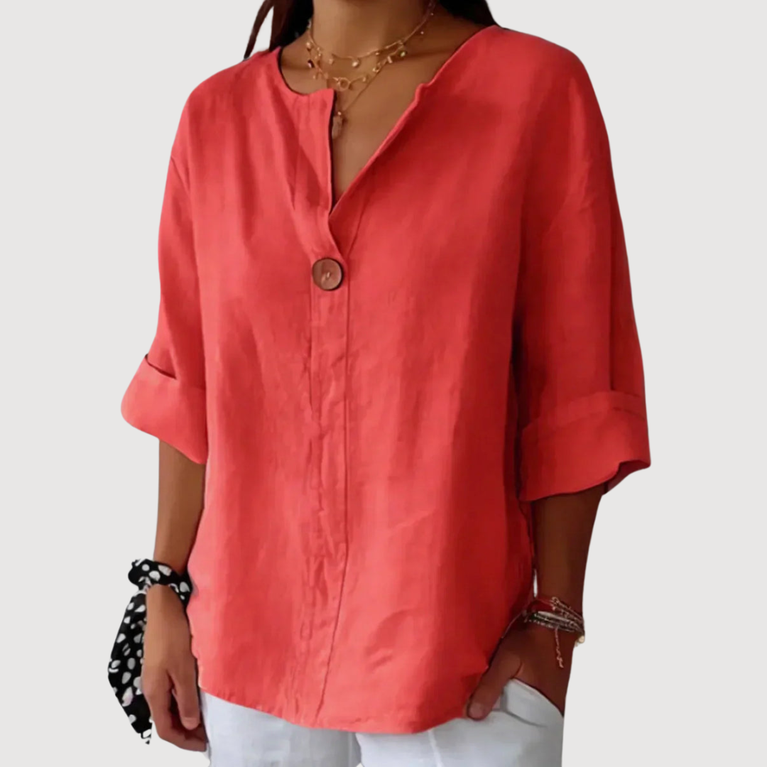 Blusa Elegante con Scollatura a V