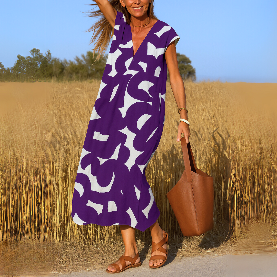 Abito Estivo V-Scollo Silhouette Flattering