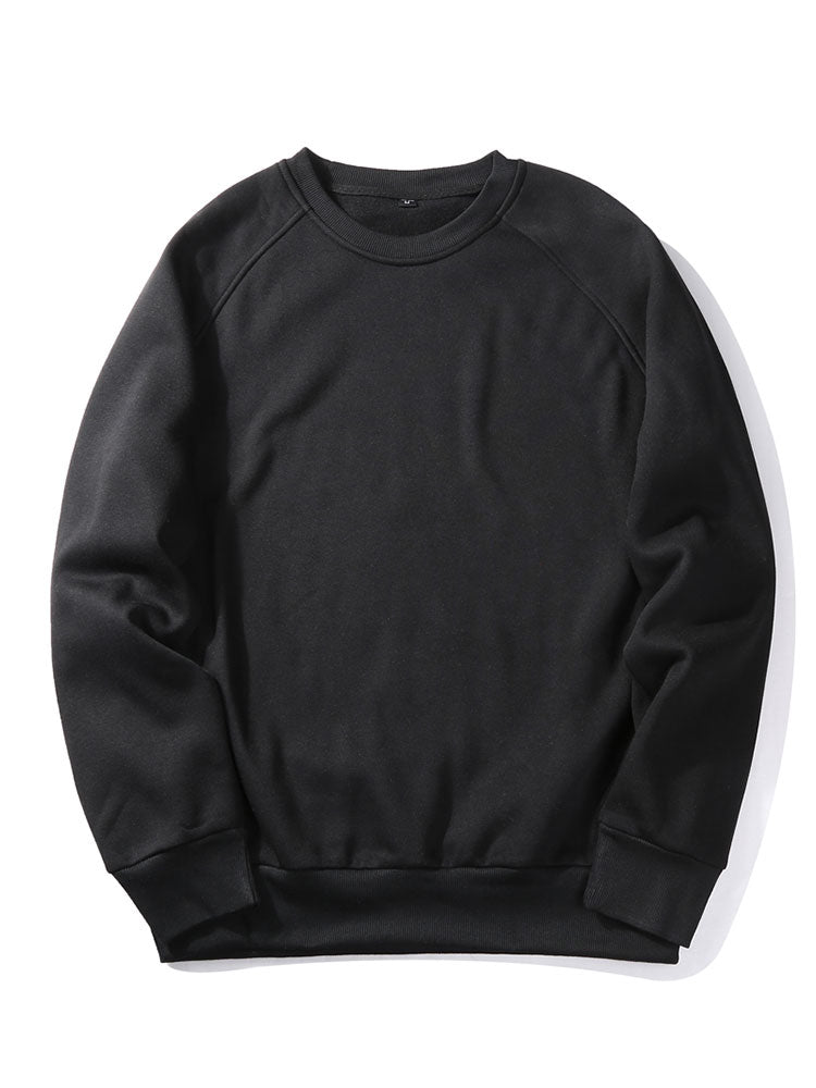 Sudadera básica para hombre con cuello redondo y mangas raglán - Corte cómodo y estilo informal