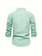 Chemise décontractée homme pour le printemps à boutons ANFINITE