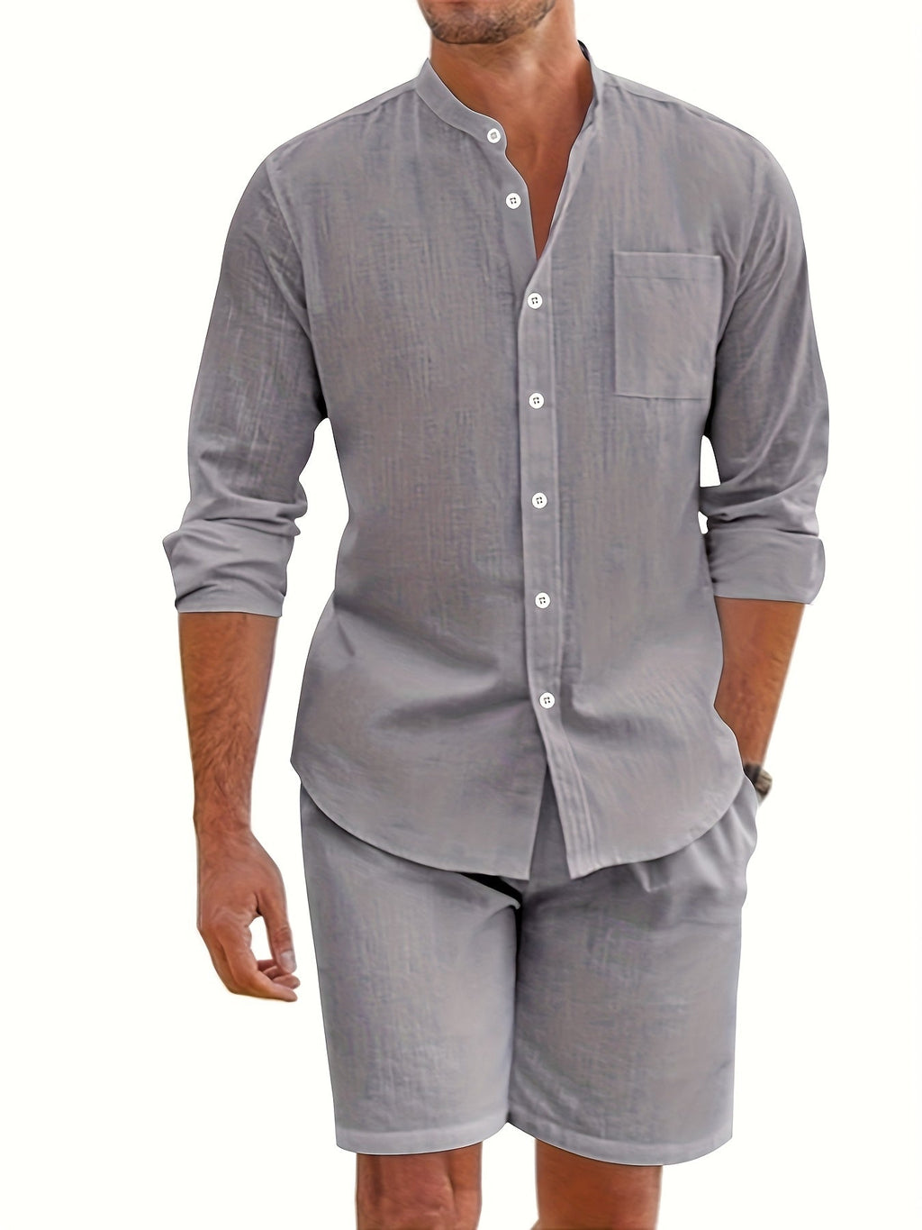 Completo Traspirante in Lino da Uomo – Eleganza Casual per l'Estate