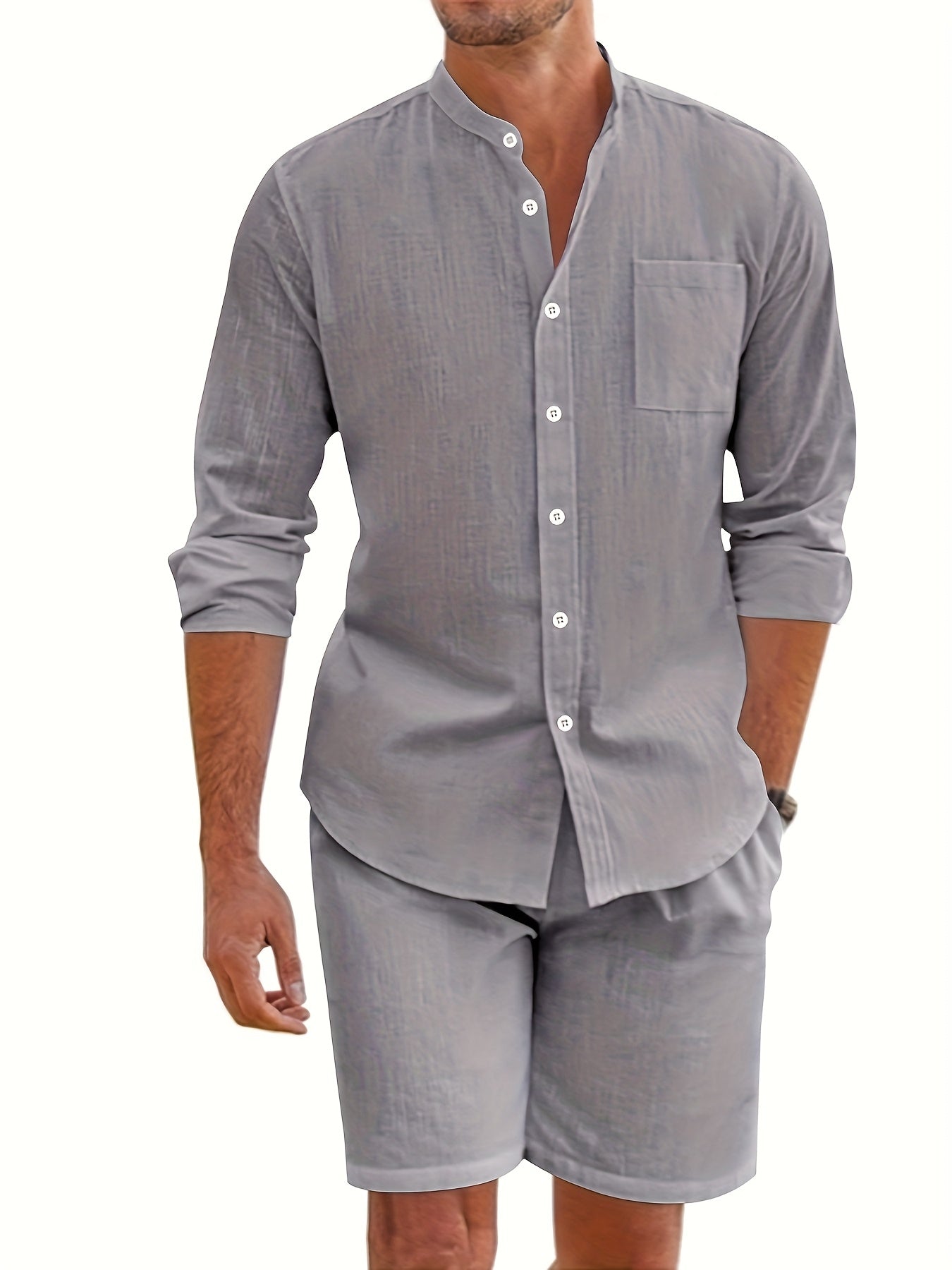 Completo Traspirante in Lino da Uomo – Eleganza Casual per l'Estate