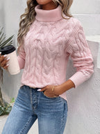 ANFINITE – Maglione Morbido a Collo Alto per Donne