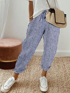 Pantalon femme décontracté chic en lin ANFINITE