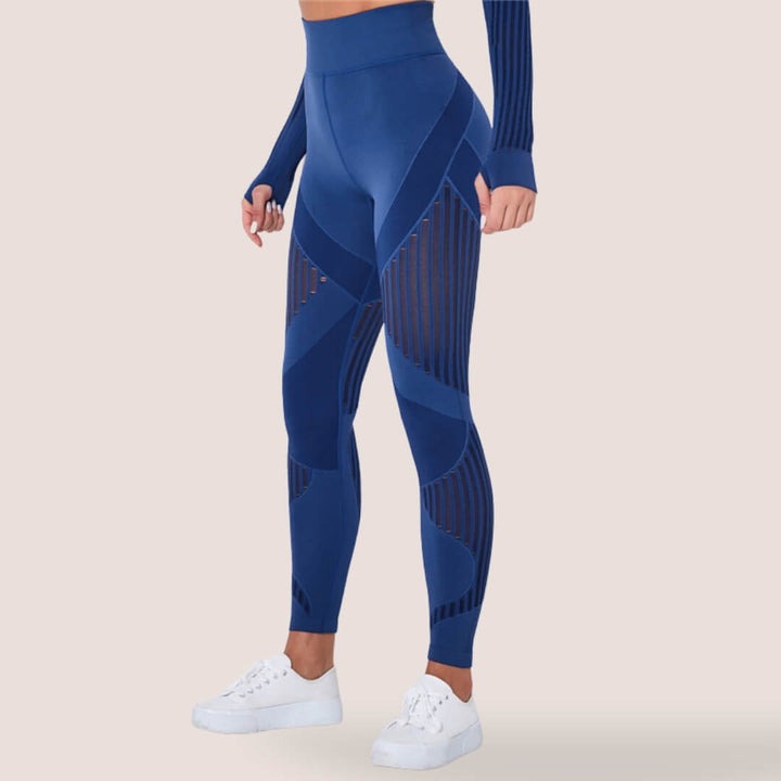 Legging sculptant femme taille haute – texture sculptante pour le fitness et le confort au quotidien