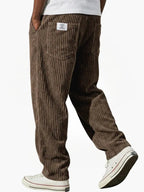 Pantaloni Uomo in Velluto a Coste con Coulisse