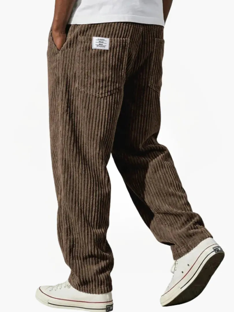 Pantaloni Uomo in Velluto a Coste con Coulisse