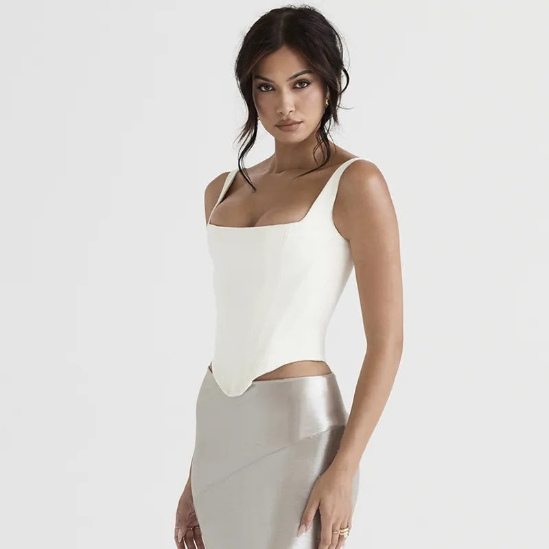 Top corsé de mujer con corpiño estructurado