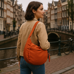 ANFINITE Borsa a Spalla in Nylon con Cinghia Regolabile