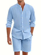 Completo Traspirante in Lino da Uomo – Eleganza Casual per l'Estate
