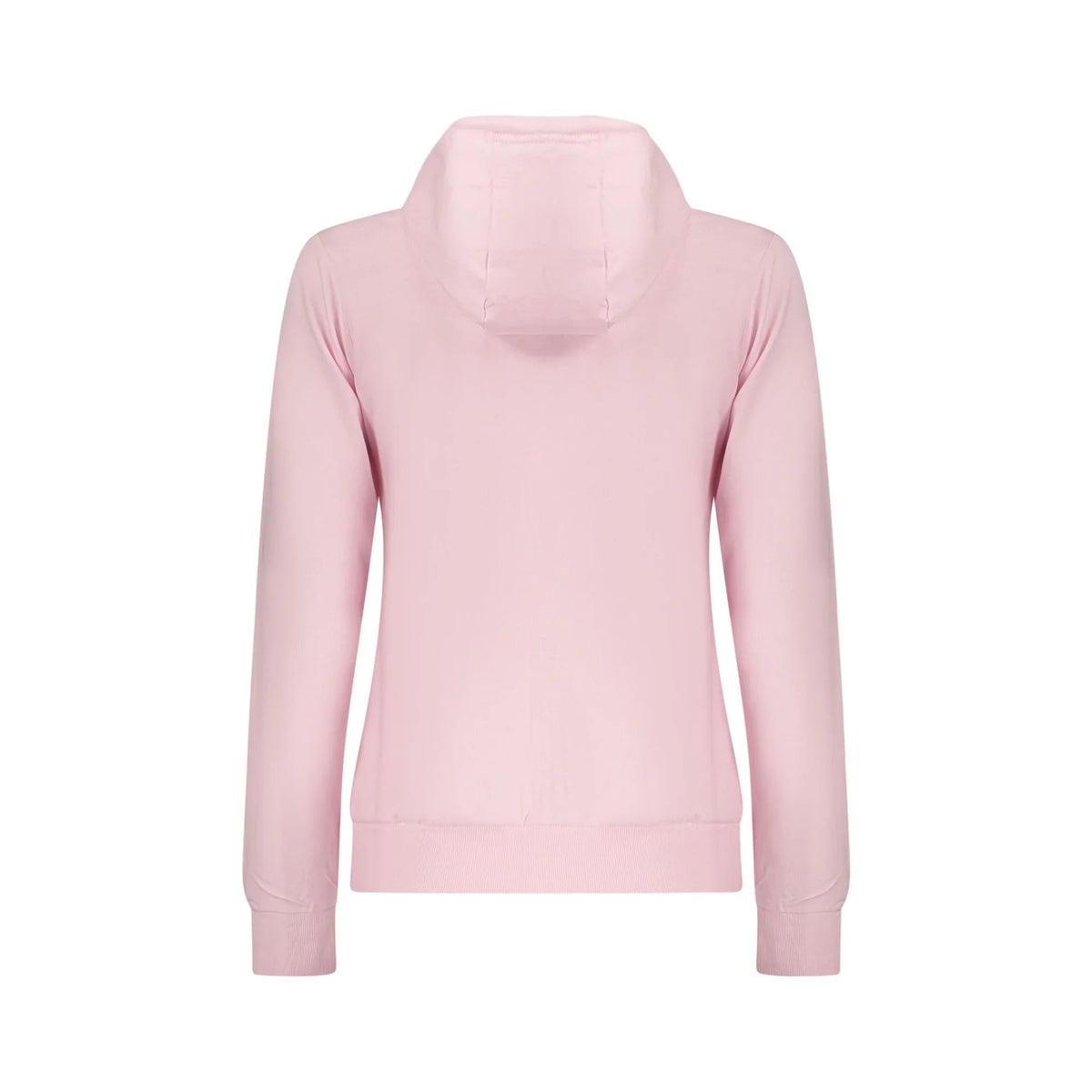 Sudadera de mujer rosa con cremallera y logotipo