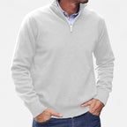 Pull élégant pour homme avec fermeture éclair - Confort et style raffiné