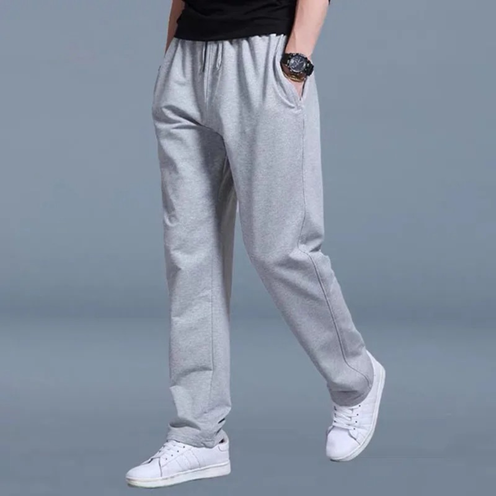Pantalon jogger droit pour homme – Décontracté avec cordon de serrage réglable