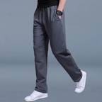 Pantalones jogger para hombre de pierna recta con cordón ajustable - estilo informal y ajuste cómodo