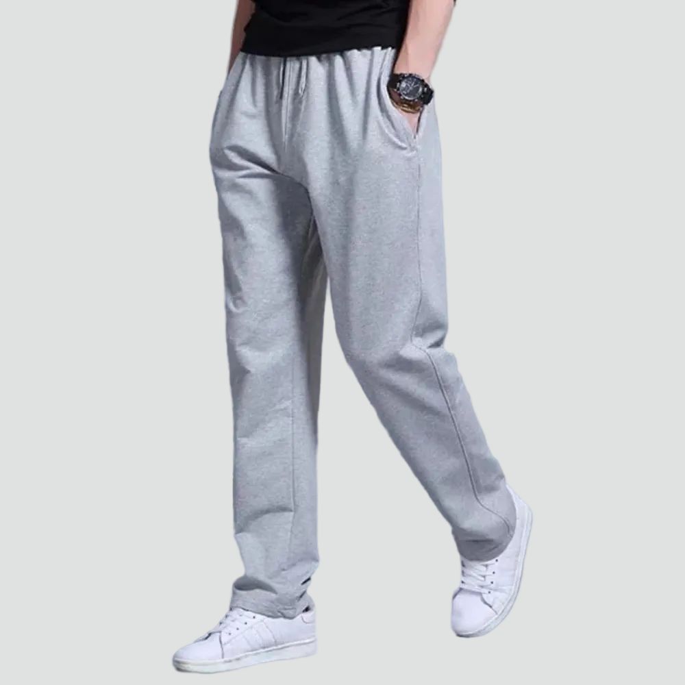 Pantalon jogger pour homme à jambes droites avec cordon de serrage - Style décontracté et coupe confortable