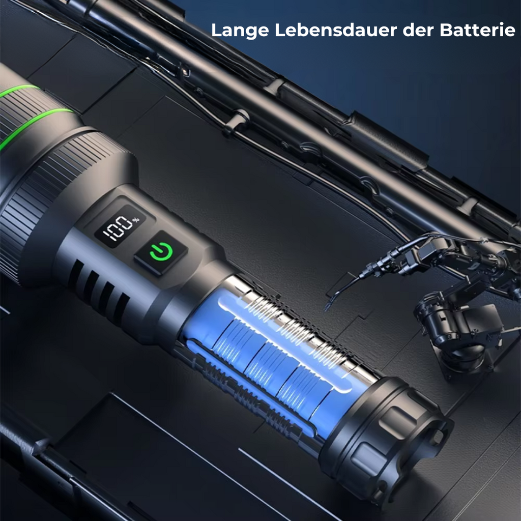 LED-Lommelygte – Ekstremt Lysstærk | Zoom Op Til 3 km | Justerbar Fokus