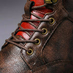 Botines para hombre de piel auténtica con cordones – elegantes y con puntera reforzada