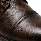 Botines para hombre de piel auténtica con cordones – elegantes y con puntera reforzada