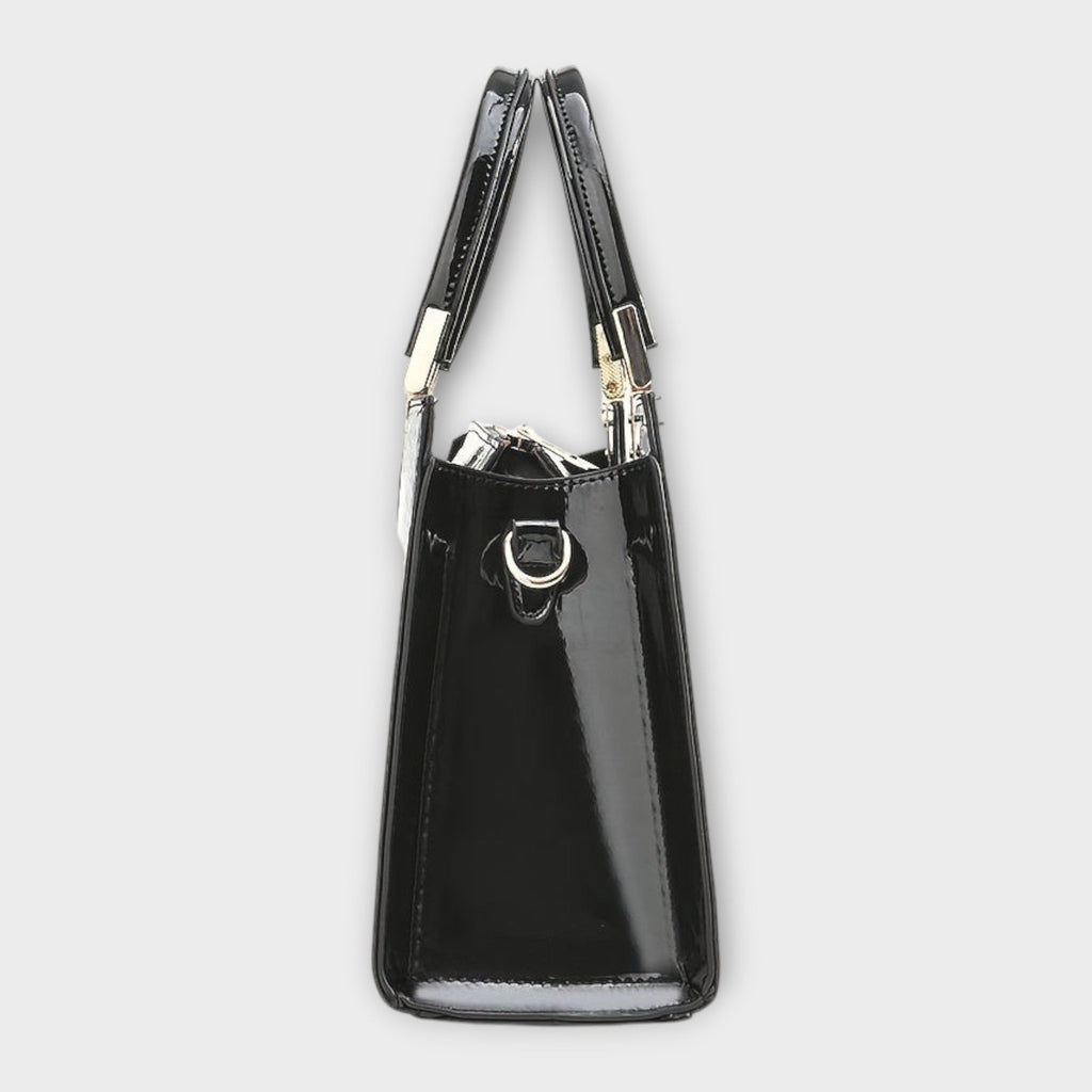 Borsa Agnes con Motivo Coccodrillo e Silhouette Strutturata