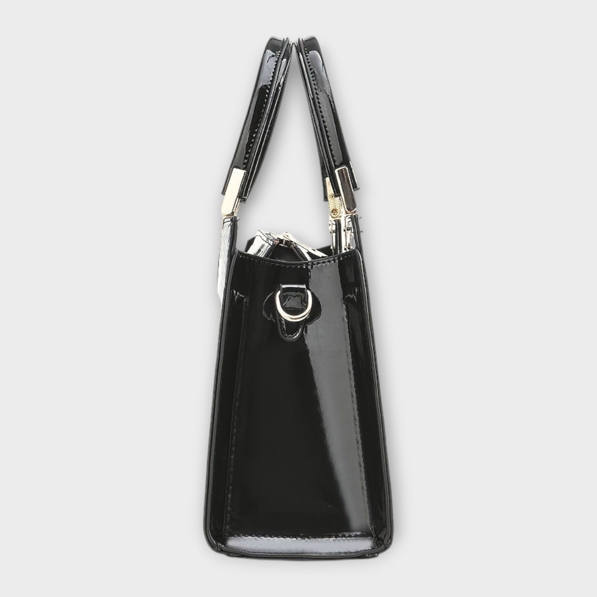 Borsa Agnes con Motivo Coccodrillo e Silhouette Strutturata