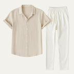 Completo Uomo in Lino con Camicia e Pantaloni