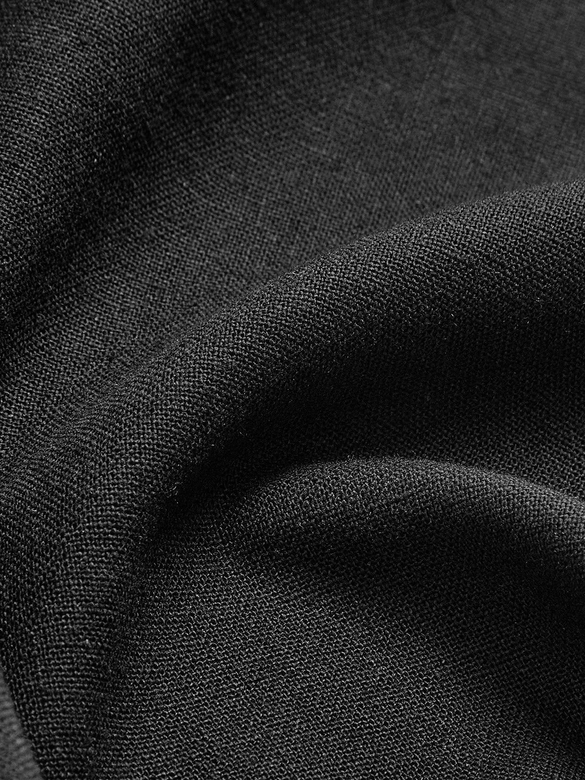 Maxivestido de mujer de lino con línea A y bolsillos laterales