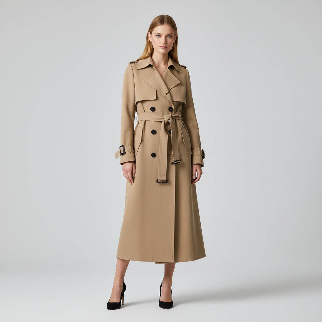 ANFINITE – Klassisk Trenchcoat til Kvinder