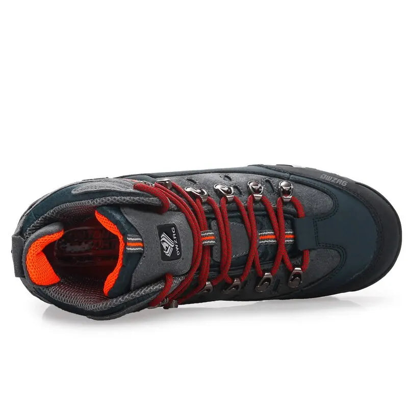 Scarpe Trekking Uomo Alte – Scarponcini da Montagna Robusti con Suola Antiscivolo