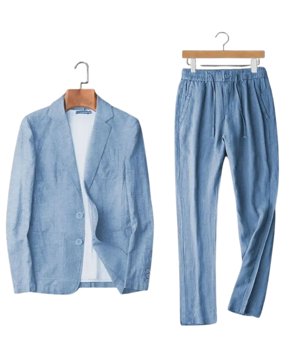 Completo Elegante in Lino da Uomo – Stile Raffinato per le Giornate Estive