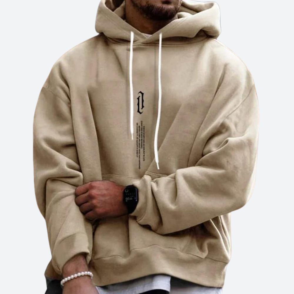 Miesten oversize-huppari graafisella painatuksella – streetwear-tyyliä ja rentoa mukavuutta