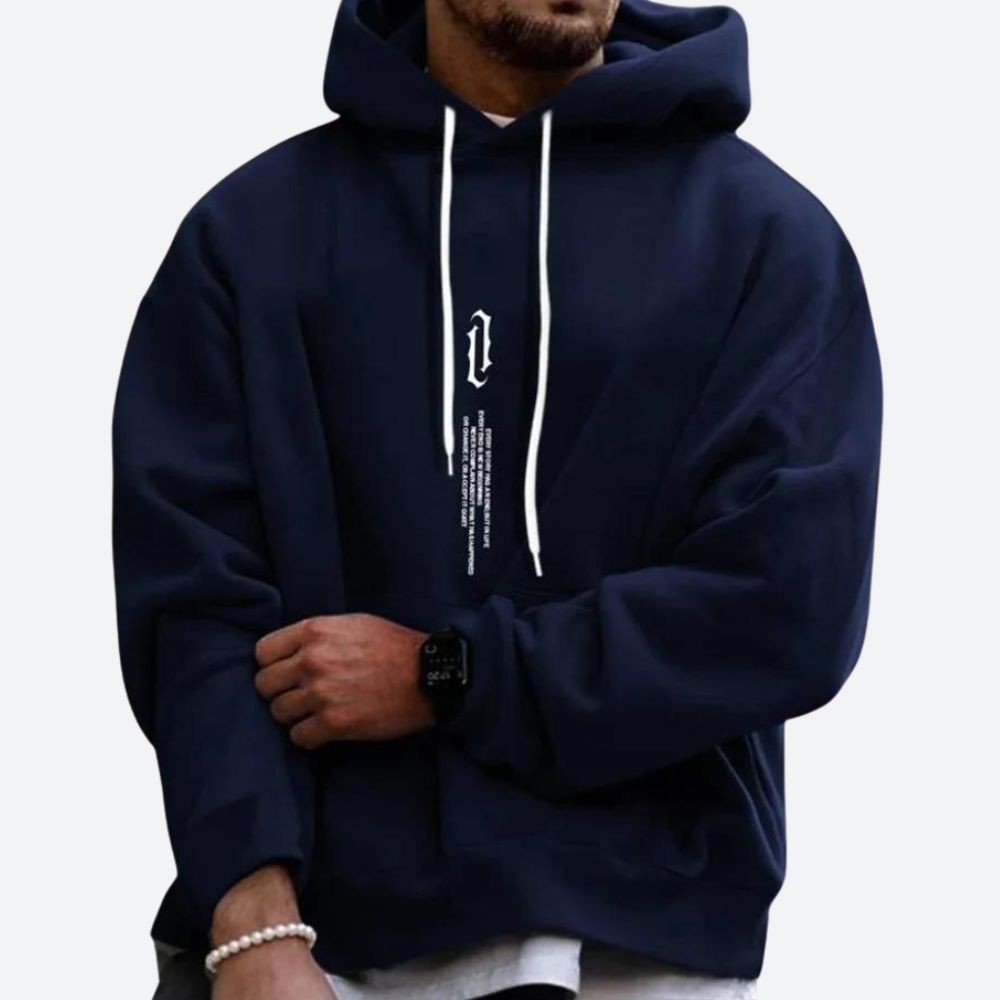 Miesten oversize-huppari graafisella painatuksella – streetwear-tyyliä ja rentoa mukavuutta