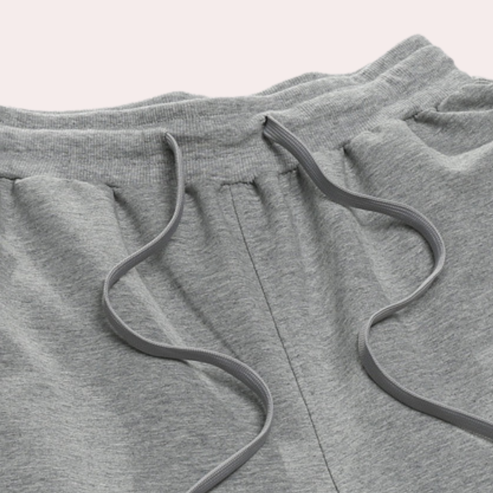 Pantalones jogger para hombre de pierna recta con cordón ajustable - estilo informal y ajuste cómodo