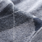 Gilet Uomo in Maglia Fantasia con Scollo a V