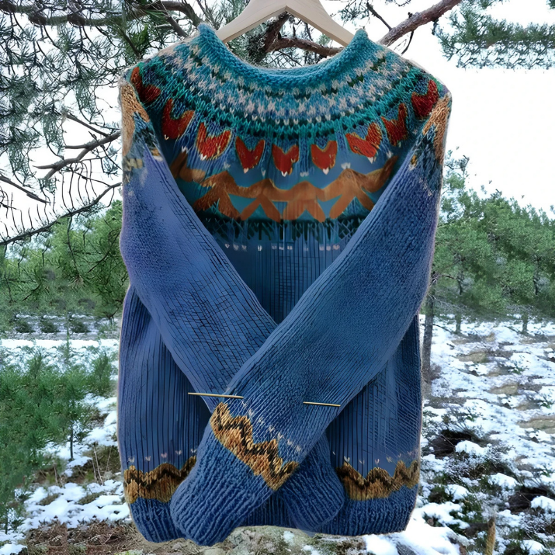 ANFINITE – Maglione in Lana a Collo Alto per Donne
