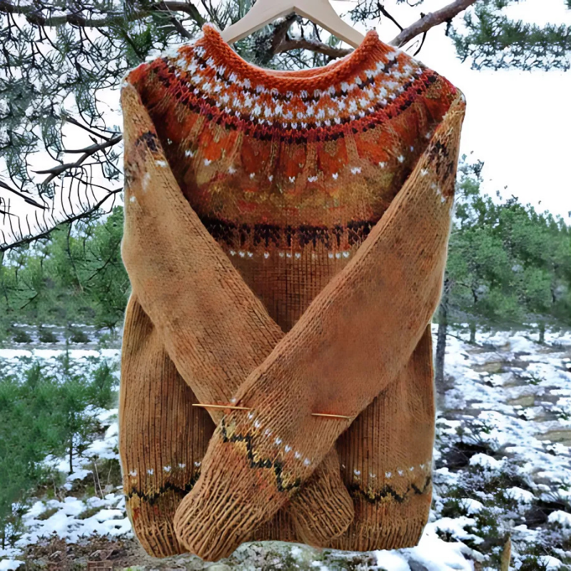 ANFINITE – Rundhalset Uldtrøje til Kvinder