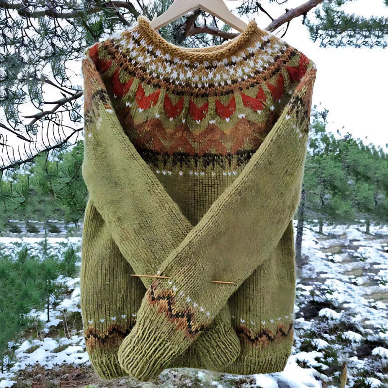 ANFINITE – Maglione in Lana a Collo Alto per Donne