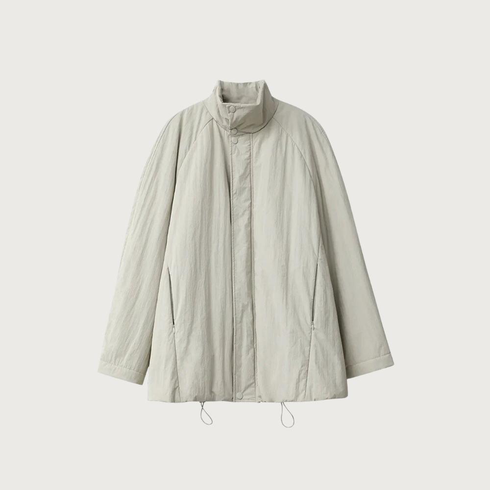 Giacca Donna Oversize con Collo Alto