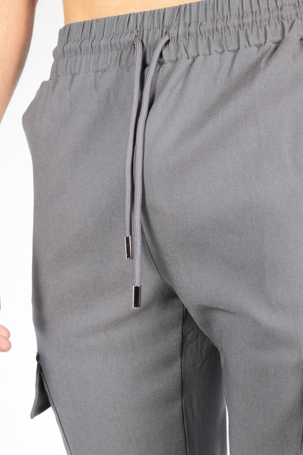 Valenci Cargo Bukser med Slim Fit og Stretch Komfort Grät