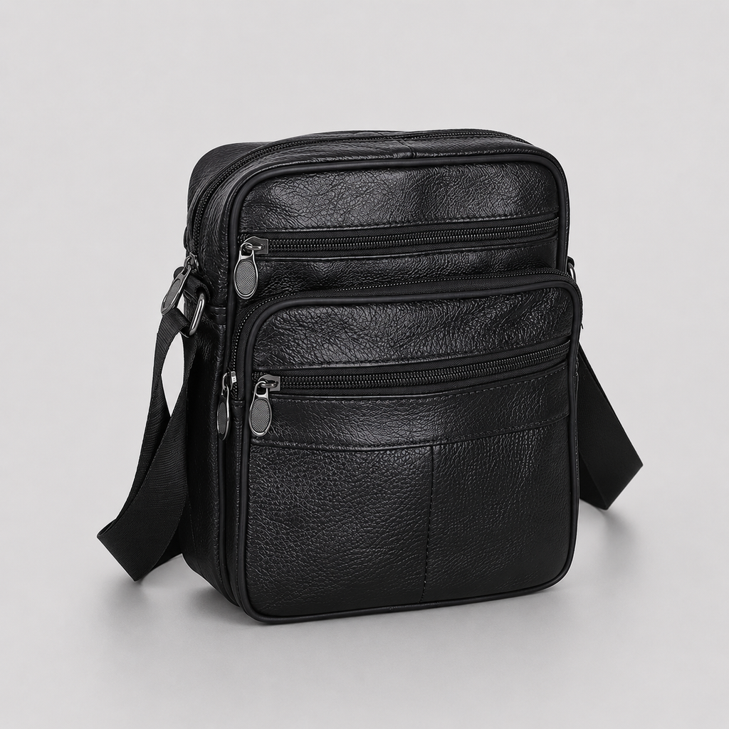 Sac à bandoulière en véritable cuir ANFINITE