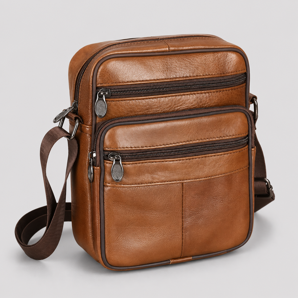 Sac à bandoulière en véritable cuir ANFINITE