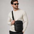 Sac à bandoulière en véritable cuir ANFINITE