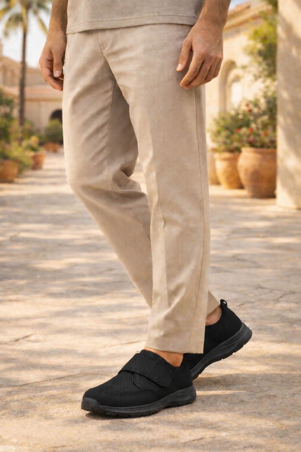 Scarpe Ortopediche Uomo in Mesh Traspirante – Sneakers Comode con Chiusura Regolabile