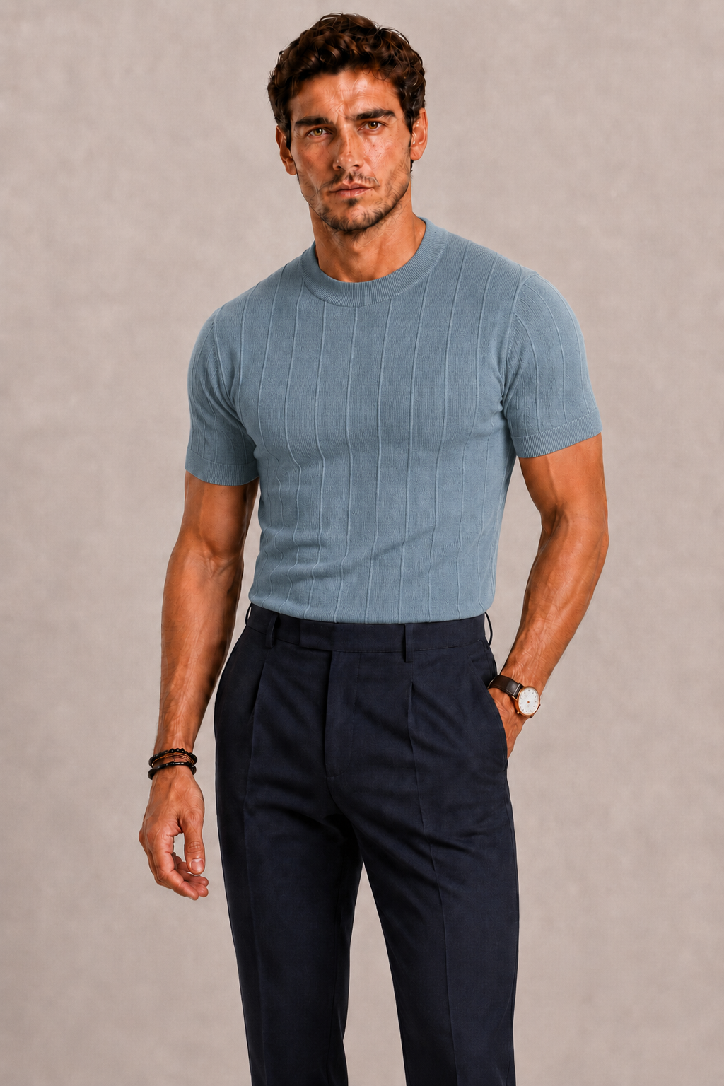 Polo homme en maille ANFINITE