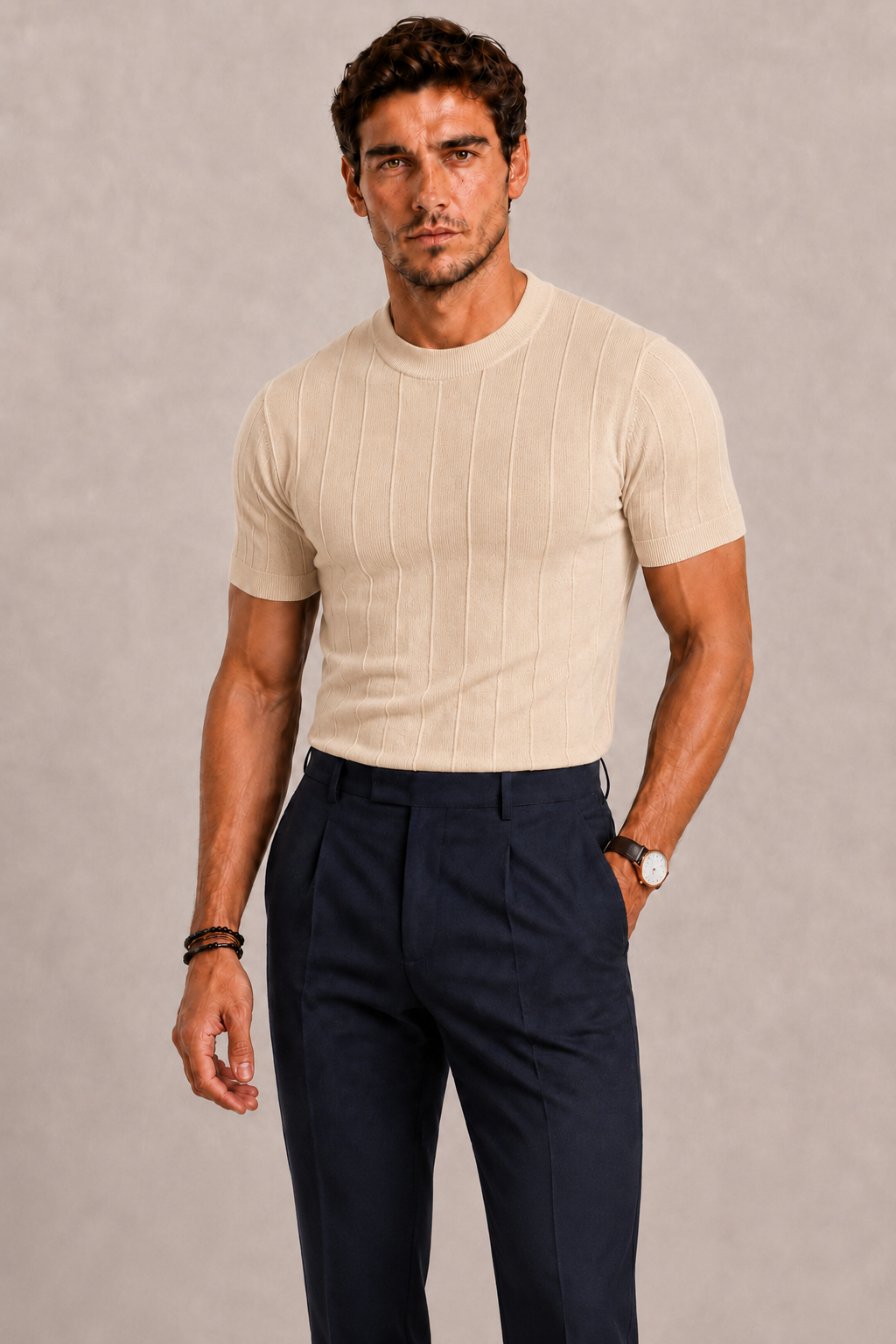 Polo homme en maille ANFINITE