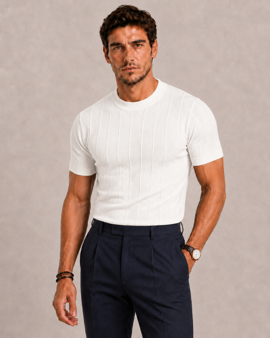 Polo homme en maille ANFINITE