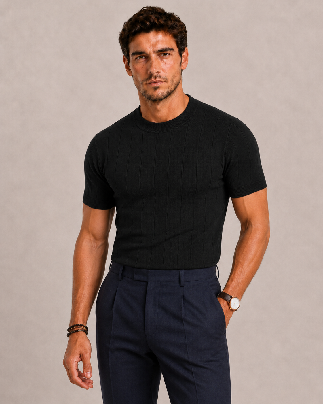 Polo homme en maille ANFINITE