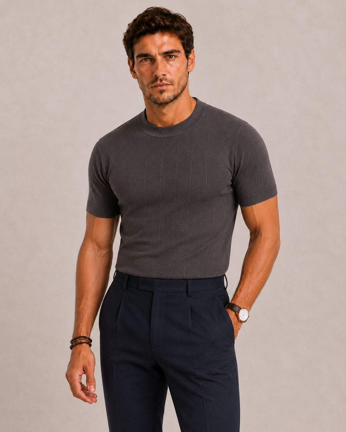 Polo homme en maille ANFINITE