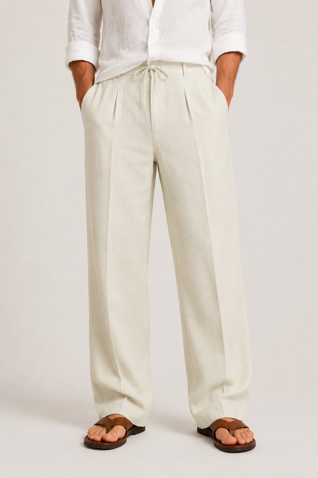 Pantalon élégant en lin ANFINITE