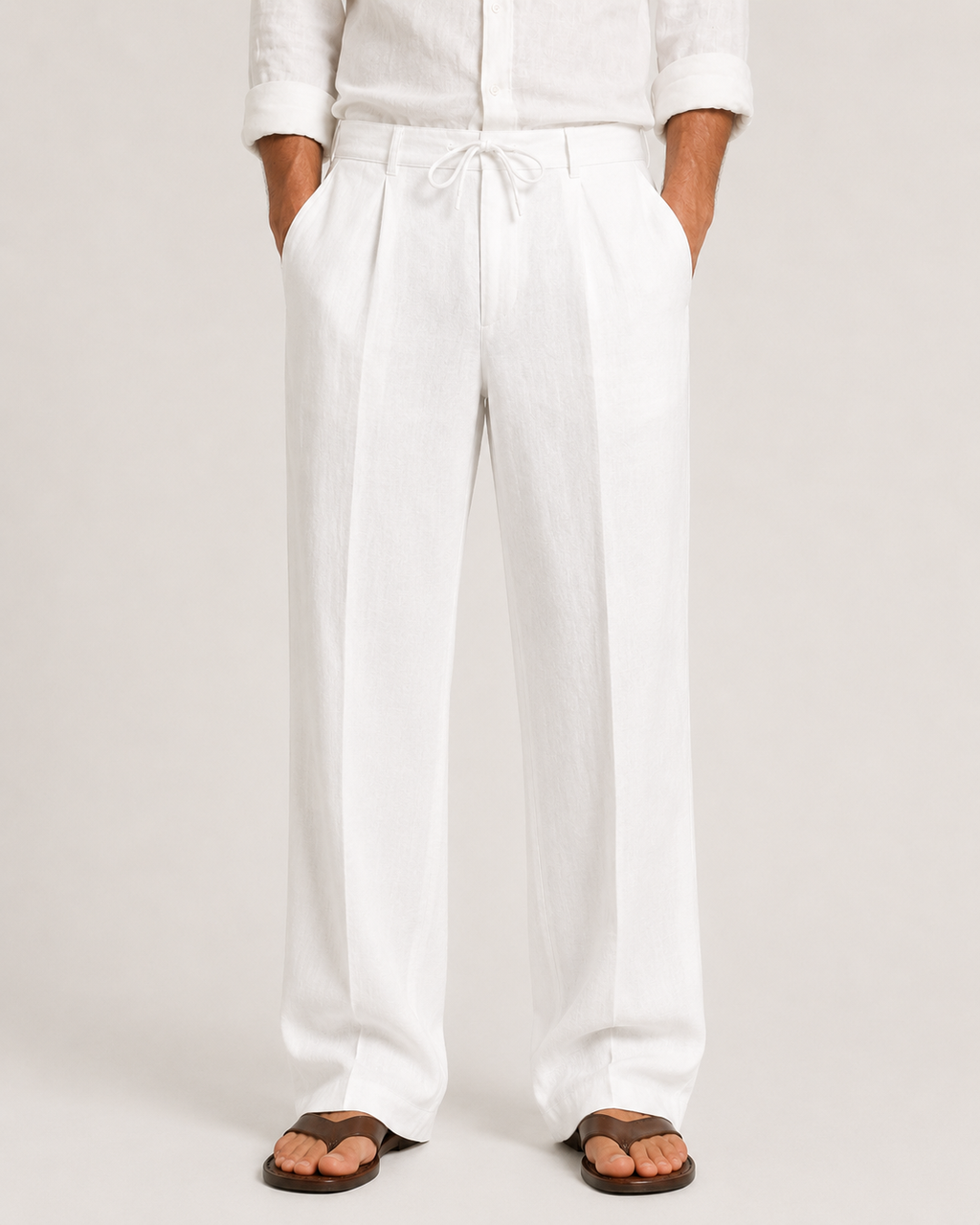 Pantalon élégant en lin ANFINITE