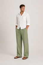 Pantaloni in Lino ANFINITE
